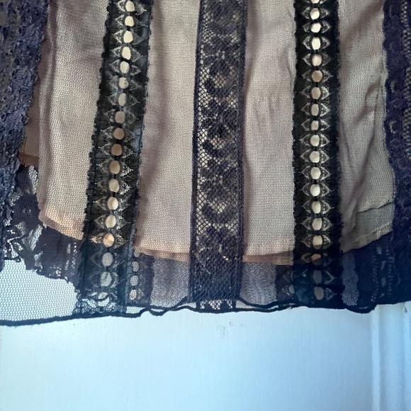 Free People Black Lace Sleeveless Shirt - Picture 5 of 7